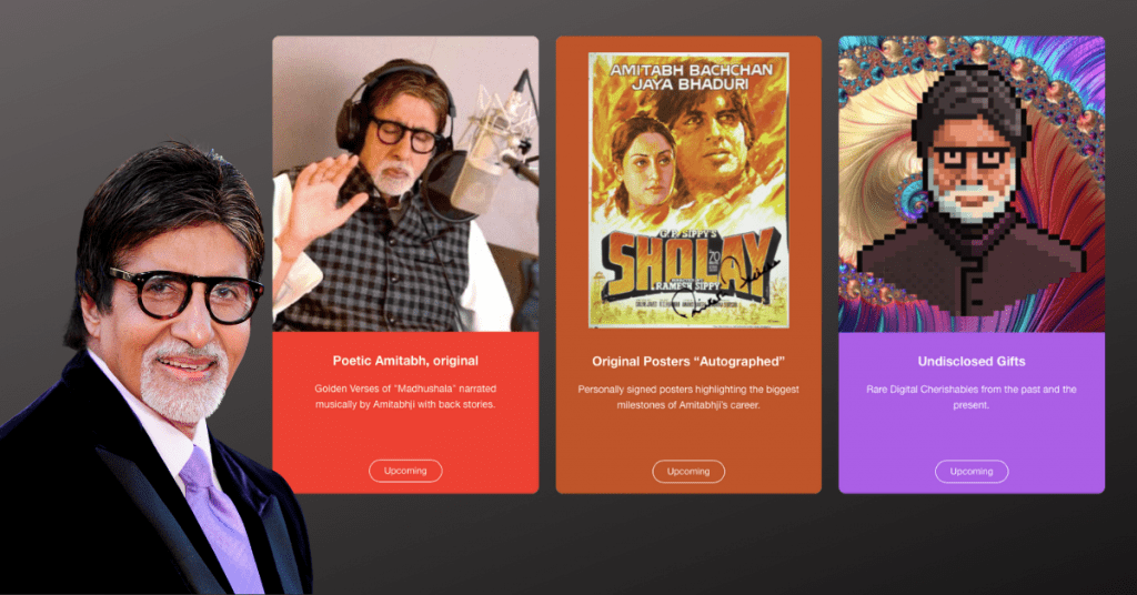 مجموعه NFT آمیتاب باچان ستاره بزرگ سینمای بالیوود